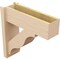 Ekena Millwork 8-in W x 24-in D x 24-in H Funston Block Rough Cedar Woodgrain TimberThane Outlooker, Primed Tan OUTUR080X24X24FST44RCPR - alternate 3